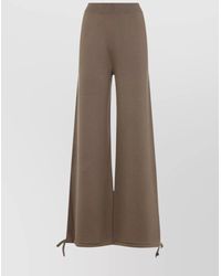 Max Mara - Virgin Wool High-Rise Wide-Leg Trousers - Lyst