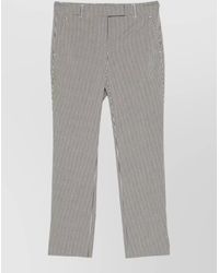 Incotex - Kimama Gingham Straight Leg Tailored Trousers - Lyst