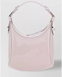 BY FAR - Leather Cosmo Bag With Chain Strap Detail - Lyst