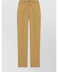 Etro - Straight Leg Trousers With Belt Loops And Pockets - Lyst