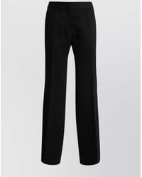 Jil Sander - Wool Low-Rise Wide-Leg Trousers - Lyst