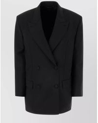 Givenchy - Oversize Wool Blend Blazer - Lyst