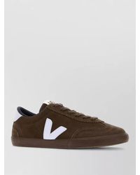 Veja - Suede Lace Up Volley Sneakers Rubber Sole - Lyst