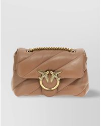 Pinko - Love Bag Puff Mini Leather Quilted Crossbody Bag - Lyst