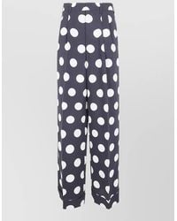Junya Watanabe - Polka Dot Pleated Wide Leg Trousers - Lyst