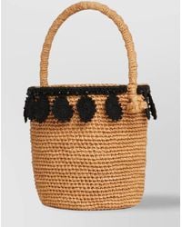 Alanui - Raffia Paisley Appliqué Basket Bag - Lyst