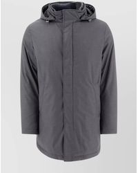 Herno - Down Hooded Funnel Neck Parka - Lyst