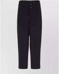 Saint Laurent - Crepe Satin Tailored Trousers - Lyst