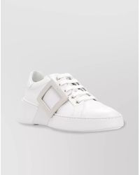Roger Vivier - Leather Low-Top Sneakers - Lyst