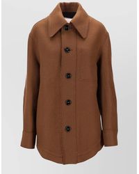 Ami Paris - Virgin Wool Single-Breasted Fitted Jacket - Lyst