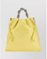 Jil Sander - Drawstring Bucket Leather Bucket Bag - Lyst