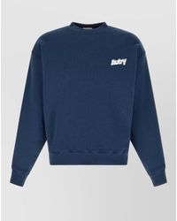 Autry - Cotton Regular-Fit Crew-Neck Long-Sleeve Logo-Print Sweatshirt - Lyst