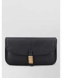 Pinko - Shoulder Clutch Bag Adjustable Strap Metal Accents - Lyst