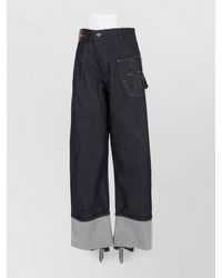 JW Anderson - Cotton Wide-Leg Trousers - Lyst