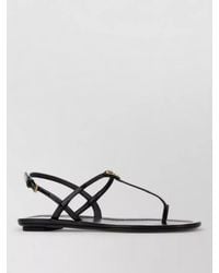 Prada - Leather Thong Sandals Flat Sole Strappy - Lyst