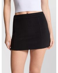 Michael Kors - Wool Mini Skirt - Lyst