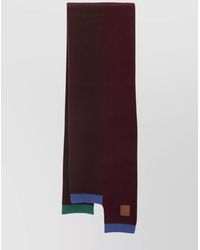 Loewe - Wool Ribbed Asymmetric Scarf - Lyst