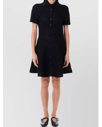 Givenchy - Monogram Jacquard Short-Sleeve Polo Mini Dress - Lyst