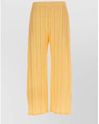 Pleats Please Issey Miyake - Mellow Pleats Wide-Leg Trousers - Lyst