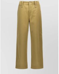 Burberry - Cotton Wide-Leg Trousers - Lyst