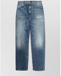 Givenchy - Cotton Straight-Leg Trousers - Lyst
