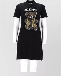 Moschino - Virgin Wool Mini Dress - Lyst