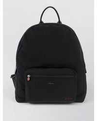 Kiton - Nylon Backpack Top Handle Adjustable Straps - Lyst
