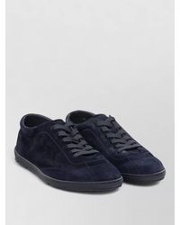 Brunello Cucinelli - Low Top Suede Lace Up Sneakers - Lyst
