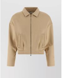 Max Mara - Collared Sweatshirt With Front Pockets And Long Sleeves - Lyst