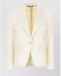 Tom Ford - Embroidered Wool Blend Blazer - Lyst