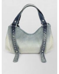 DIESEL - Small Crystal-Embellished Denim Shoulder Bag - Lyst