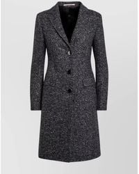 Tagliatore - Wool Blend Long Length Single Breasted Coat - Lyst