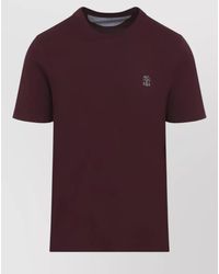 Brunello Cucinelli - Cotton Logo-Print Crew-Neck T-Shirt - Lyst