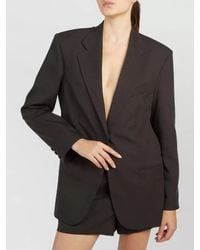 FEDERICA TOSI - Tencel Oversized Blazer - Lyst