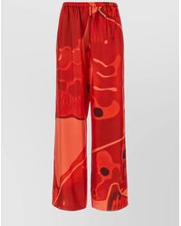 Ferragamo - Silk Wide-Leg Trousers - Lyst