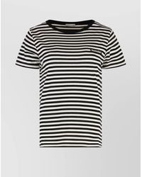 Moncler - Crew-Neck Striped T-Shirt Short Sleeves - Lyst