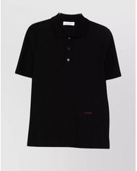 Lanvin - Cotton Short-Sleeve Polo Shirt - Lyst