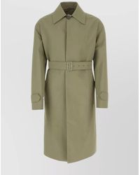 Jil Sander - Cotton Single-Breasted Belted Trench Coat - Lyst