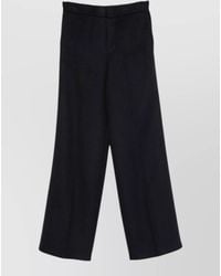 Semicouture - Lilia Wool Trousers Wide Leg Design - Lyst