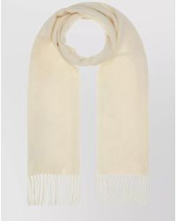 Max Mara - Cashmere Scarf Fringed Edges Soft Texture - Lyst