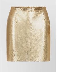 Rabanne - Reversible Mesh Print Mini Skirt - Lyst