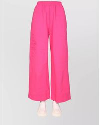 McQ - Cotton Wide-Leg Trousers - Lyst
