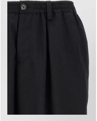 Marni - Virgin Wool Cropped Tapered Trousers - Lyst