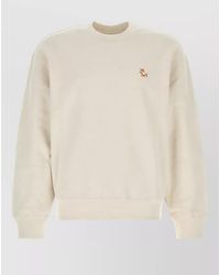 Maison Kitsuné - Organic Cotton Crew-Neck Long-Sleeve Sweatshirt - Lyst