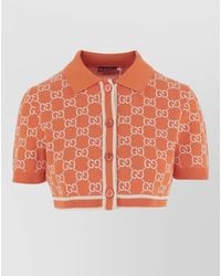 Gucci - Gg Jacquard Polo Shirt Short Sleeves - Lyst