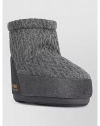 Moon Boot - Icon Low Knit Ankle Boots Rubber Sole - Lyst