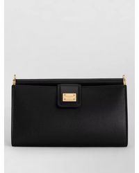 Dolce & Gabbana - Devotion Leather Clutch Bag - Lyst