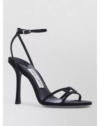 Jimmy Choo - Textile And Lamb Leather Sandals - Lyst