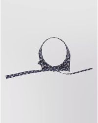 Max Mara - Adjustable Paisley Bow Tie Accessory - Lyst