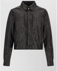 Rick Owens - Lamb Leather Regular-Fit Cropped Jacket - Lyst